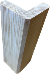 Baguette d'angle EXTERIEURE Nord Blanc - 55 x 55 mm x 3.25 ml - Non Traité